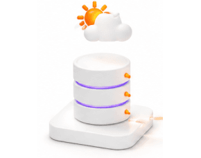 Data Ingestion — database stack with weather signal