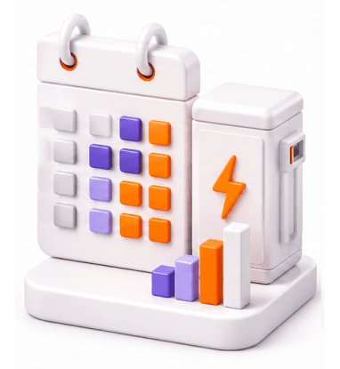Scheduling & Optimisation — calendar and battery storage