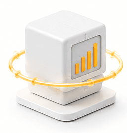 Minute generation forecasting — analytics monitor with orbital data ring