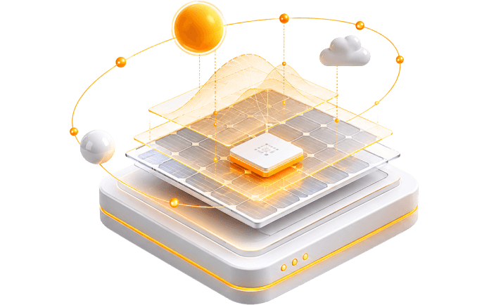 Solar Digital Twin — solar panels with live data overlays