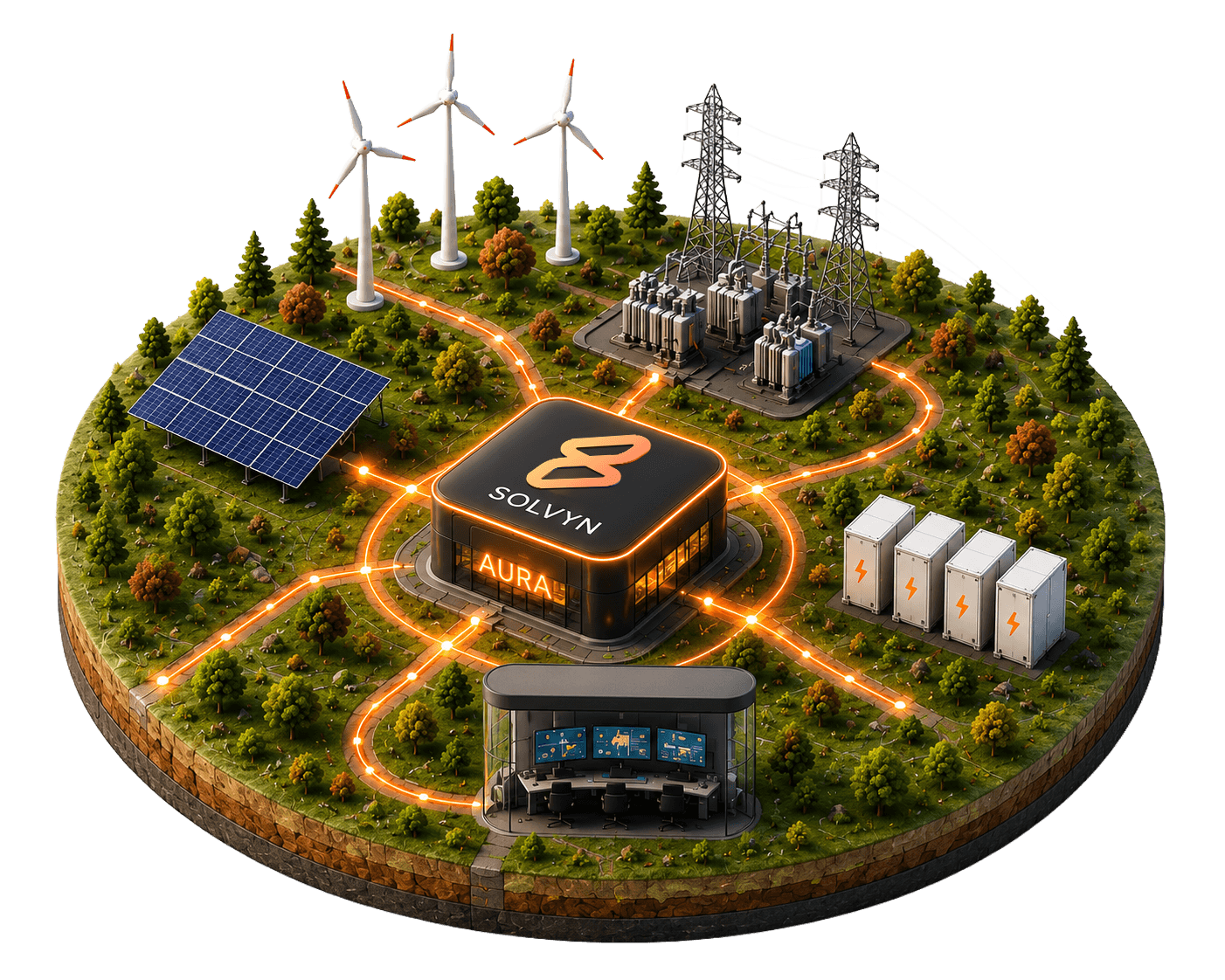 Solvyn hybrid energy command center model