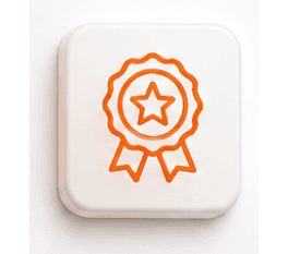 Award badge icon representing external validation