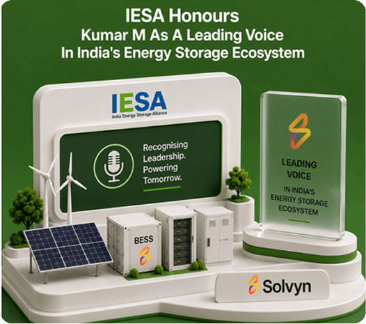 IESA Honours Kumar M As A Leading Voice In India's Energy Storage Ecosystem
