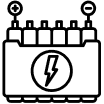 Battery energy storage pack icon